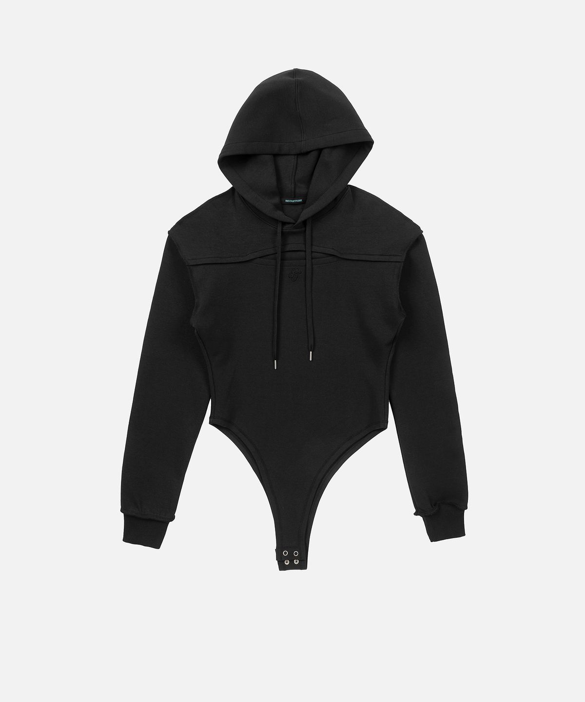 인스턴트펑크(INSTANTFUNK) HOOD BOLERO BODYSUIT - BLACK