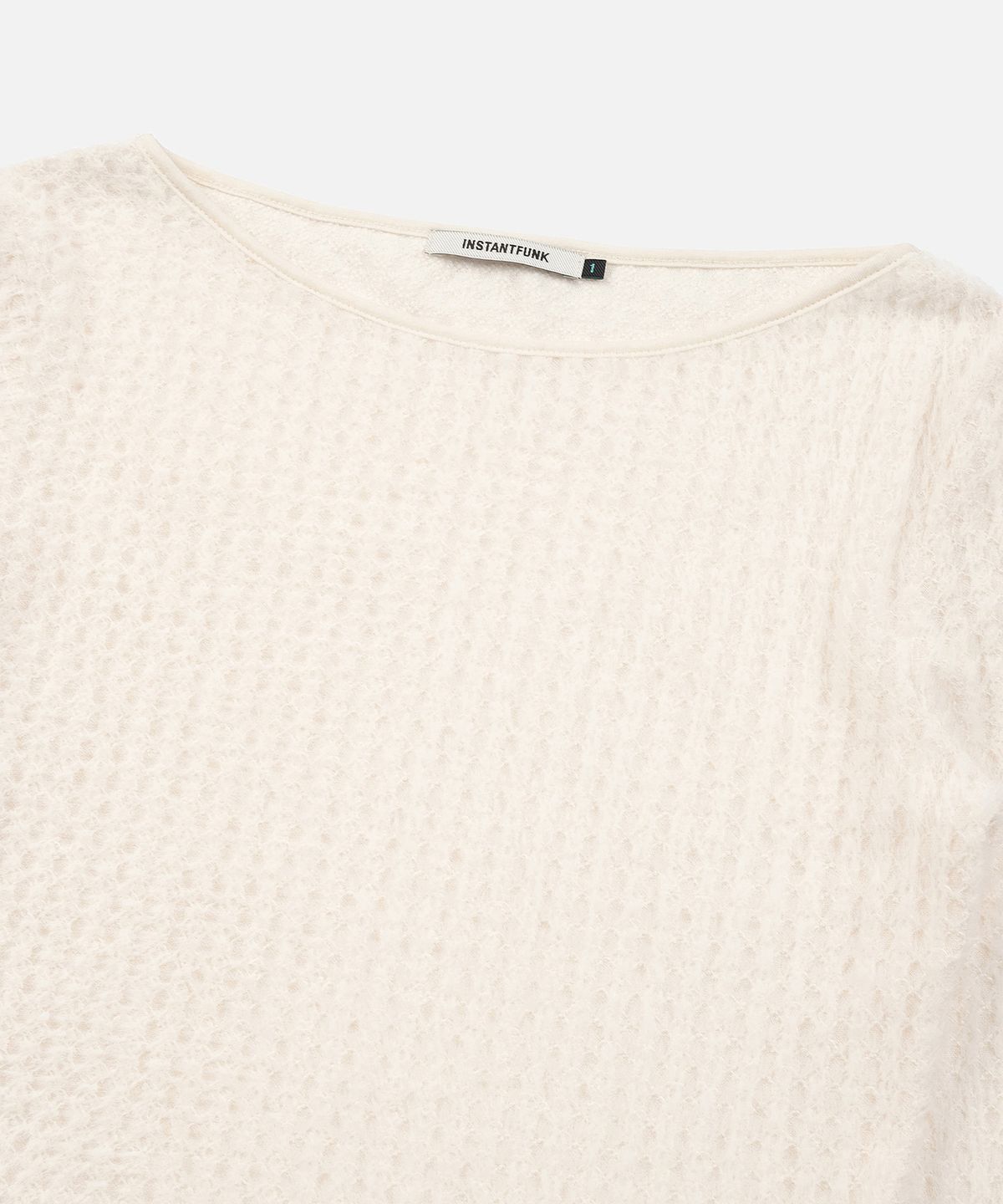 인스턴트펑크(INSTANTFUNK) FEATHER TEXTURE TEE - IVORY