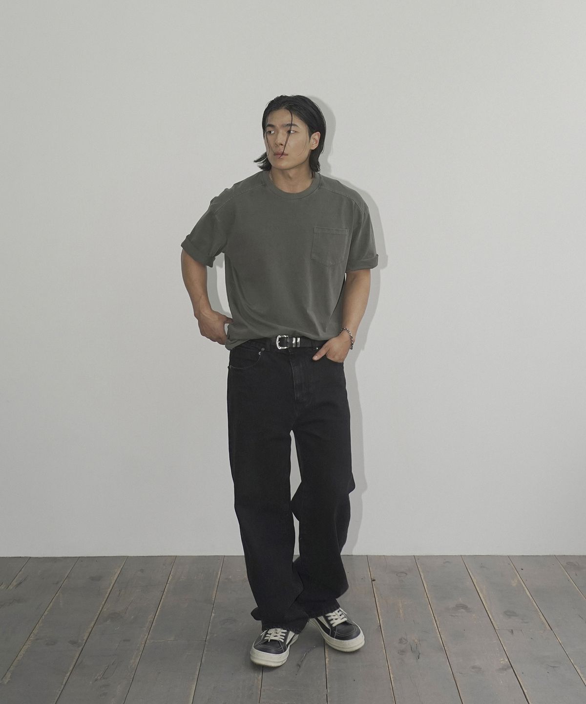 시도(SIIIIDO) JUBA HALF T SHIRT(KHAKI)