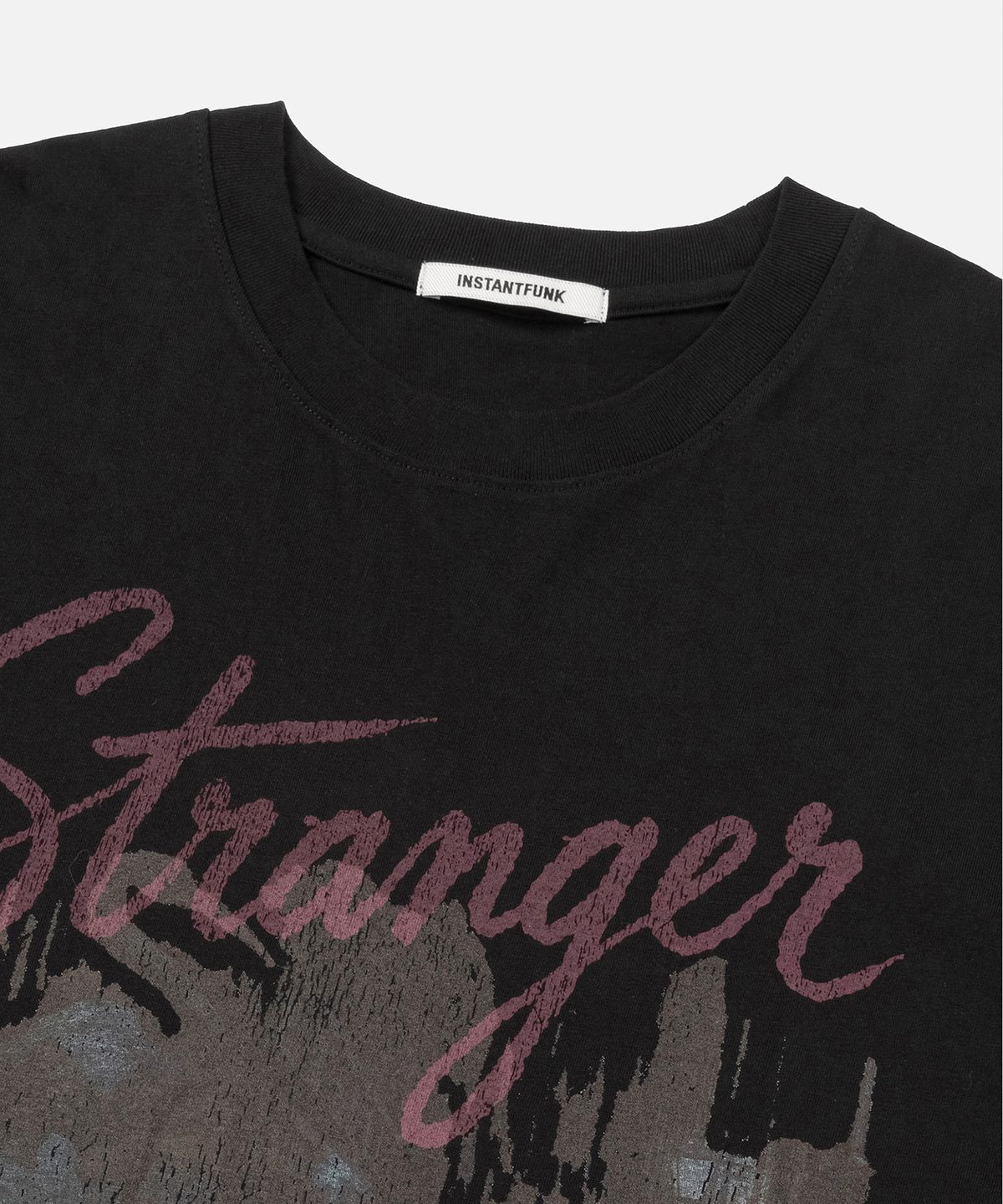 인스턴트펑크(INSTANTFUNK) STRANGER GRAPHIC OVERSIZE TEE - BLACK