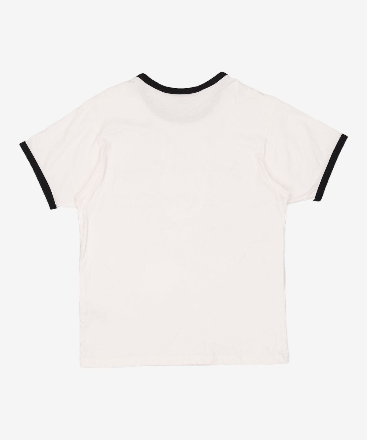 아모우(AMOU) Good things coming arch logo ringer half T-shirts white 1
