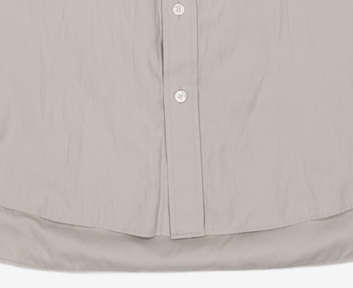 세컨모놀로그(SECONDMONO) (TIE SET)Side Slit Oversized Cotton Shirt [8 color]_SESH008 S