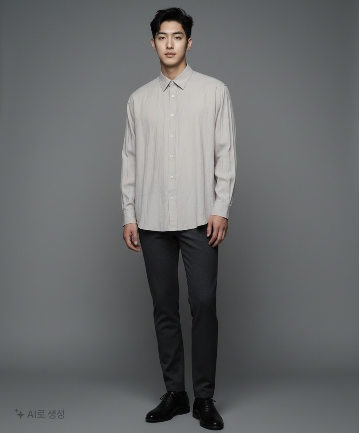 세컨모놀로그(SECONDMONO) (TIE SET)Side Slit Oversized Cotton Shirt [8 color]_SESH008 S