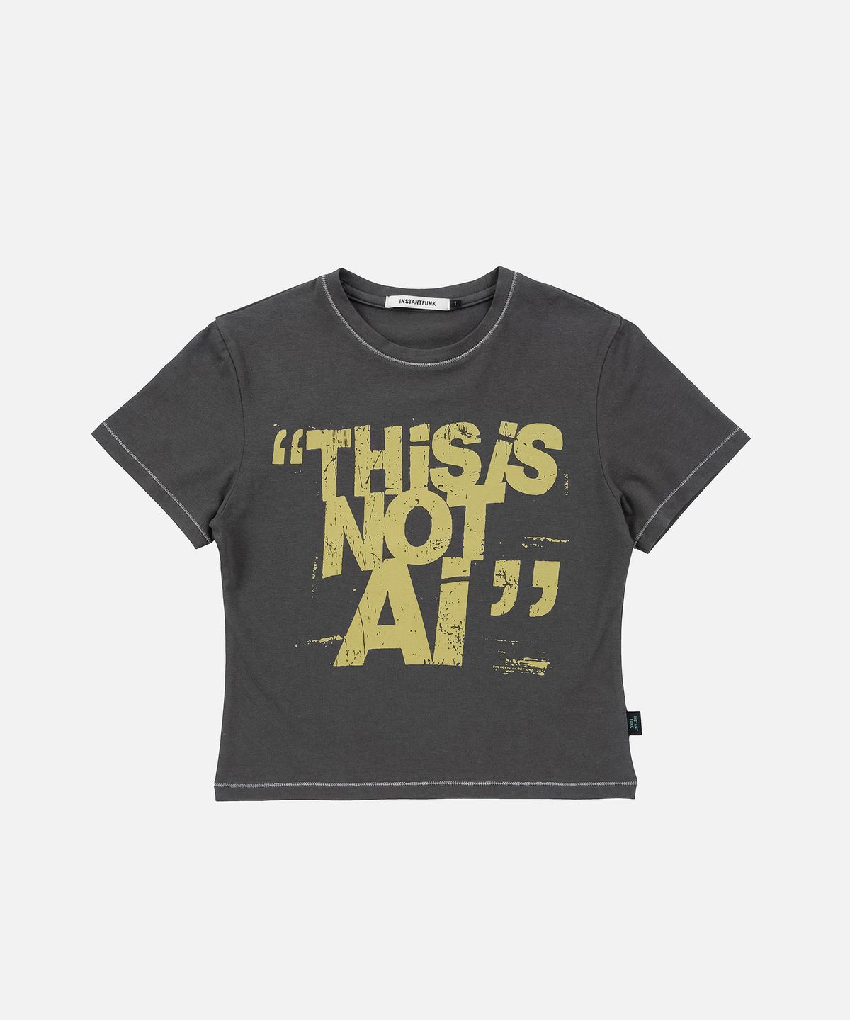 인스턴트펑크(INSTANTFUNK) THIS IS NOT AI TEE - CHARCOAL