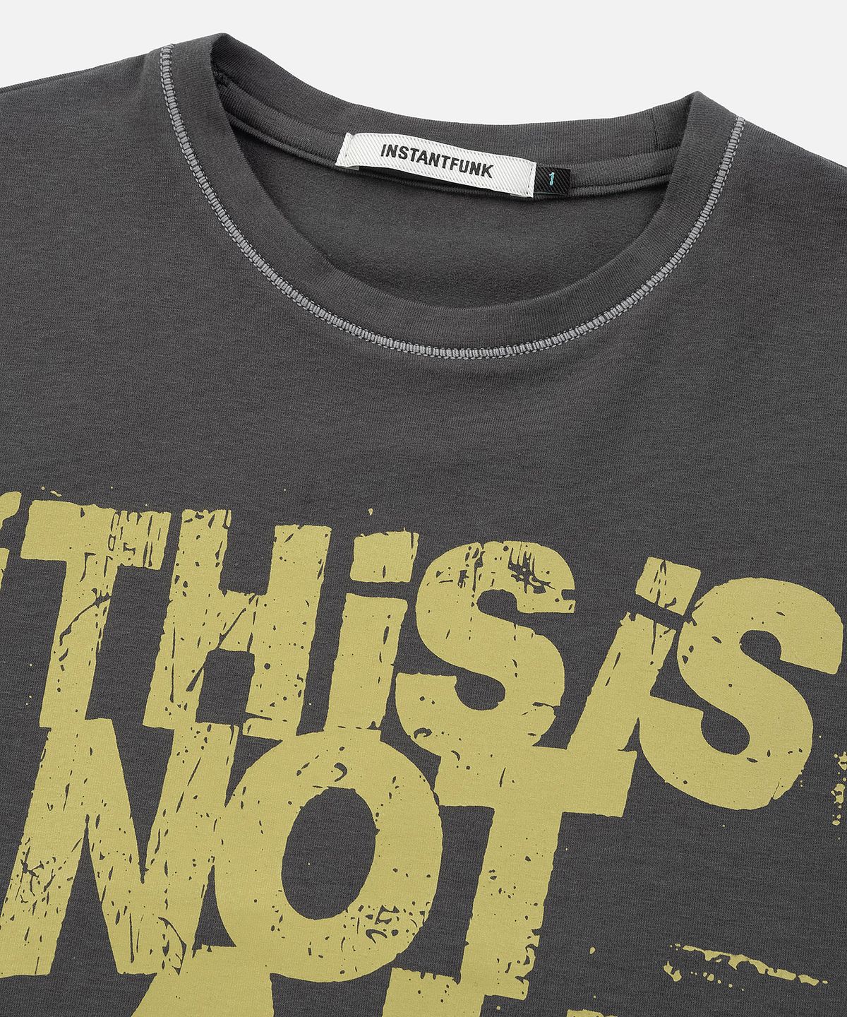 인스턴트펑크(INSTANTFUNK) THIS IS NOT AI TEE - CHARCOAL