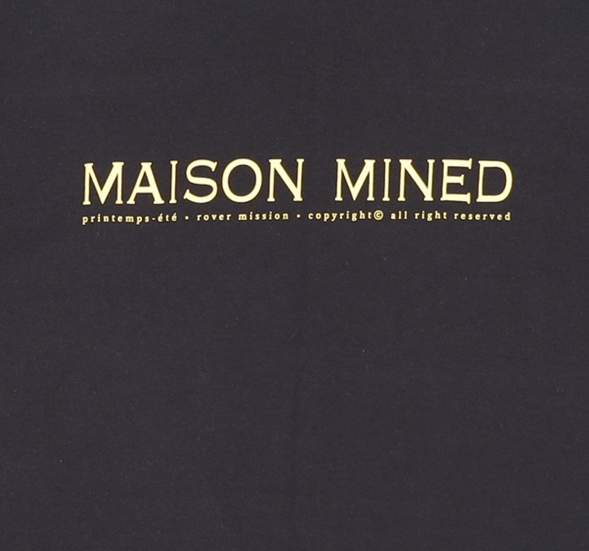 메종미네드(MAISON MINED) M-LOGO HALF SLEEVE BLACK L