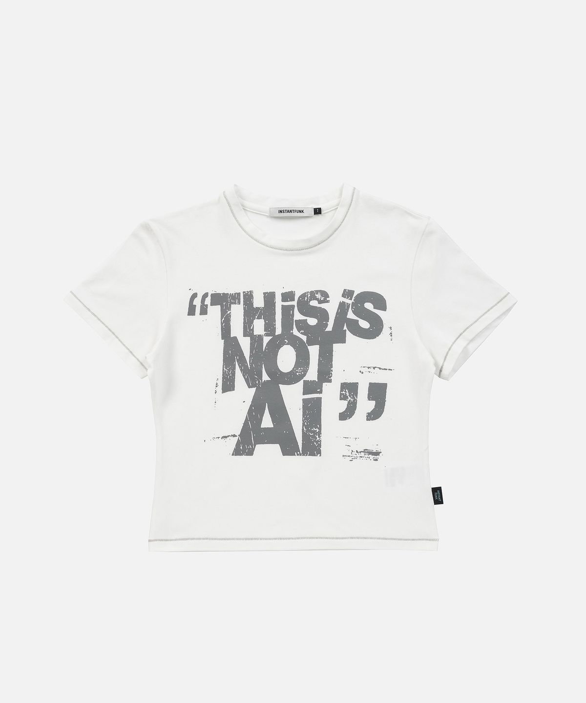 인스턴트펑크(INSTANTFUNK) THIS IS NOT AI TEE - WHITE