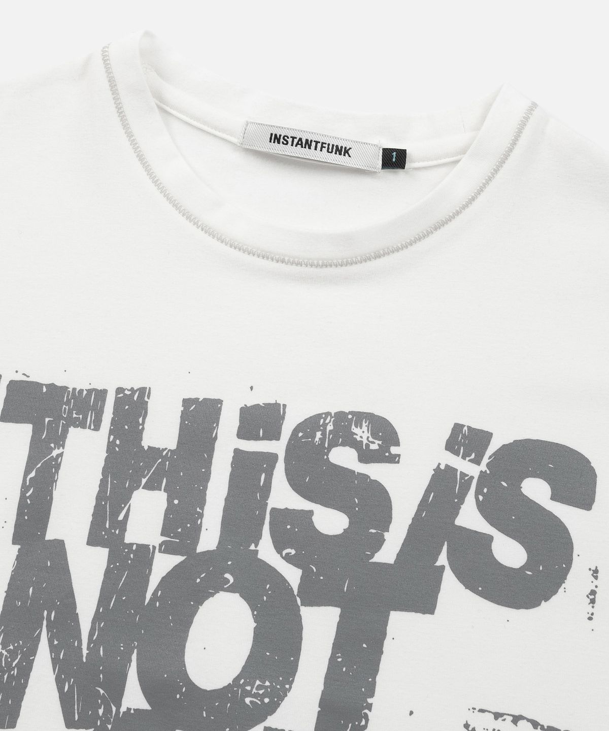 인스턴트펑크(INSTANTFUNK) THIS IS NOT AI TEE - WHITE