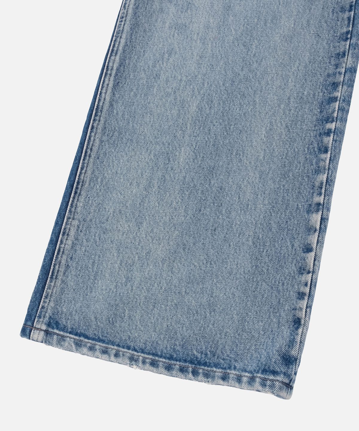 인스턴트펑크(INSTANTFUNK) LOW RISE BUCKLE DENIM - LIGHT BLUE