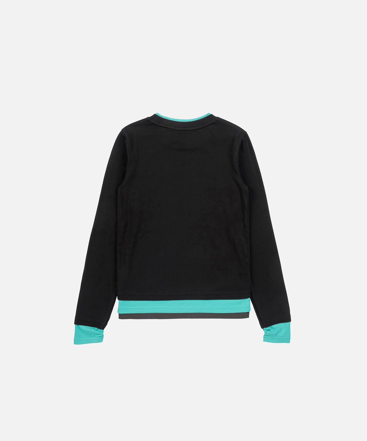 인스턴트펑크(INSTANTFUNK) ESSENTIAL COLOR BLOCK TEE - BLACK