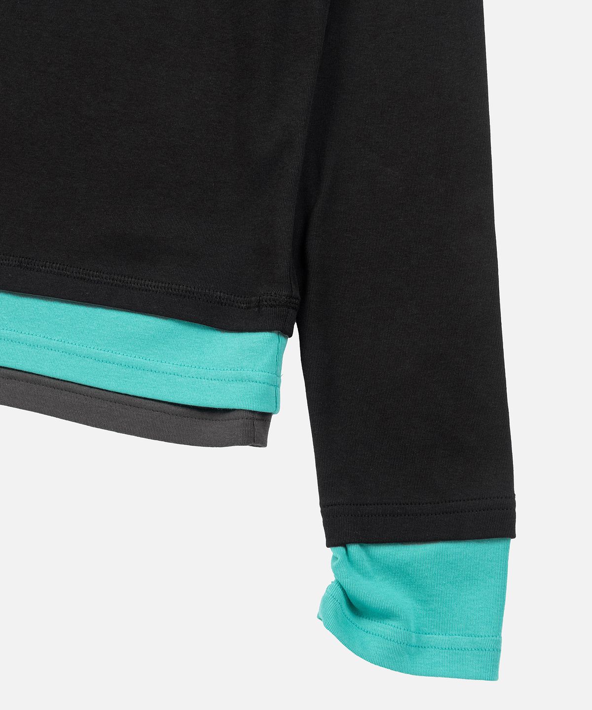 인스턴트펑크(INSTANTFUNK) ESSENTIAL COLOR BLOCK TEE - BLACK