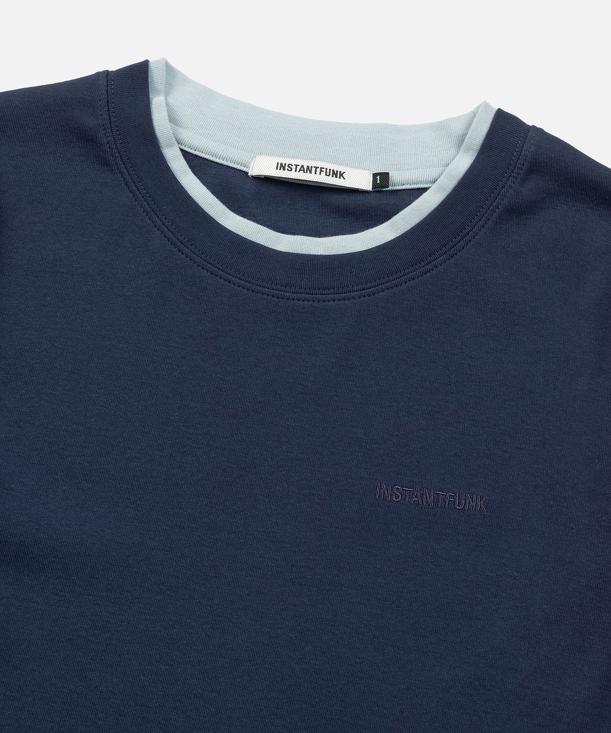 인스턴트펑크(INSTANTFUNK) ESSENTIAL COLOR BLOCK TEE - NAVY