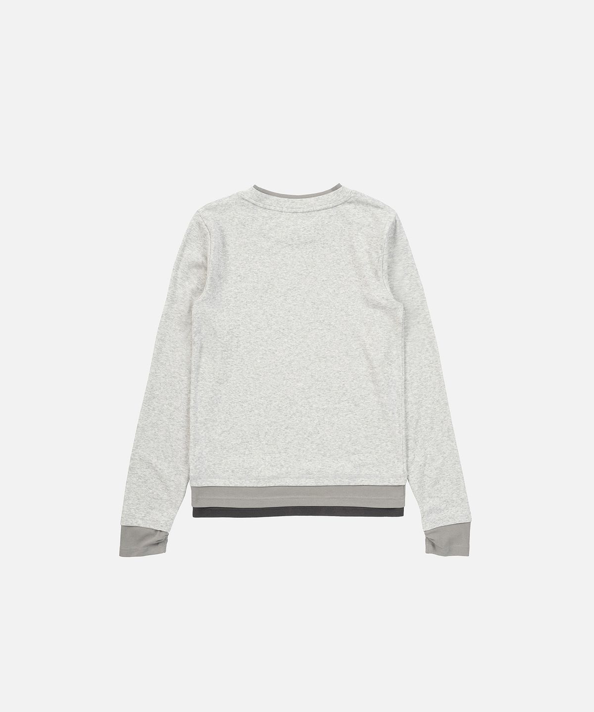 인스턴트펑크(INSTANTFUNK) ESSENTIAL COLOR BLOCK TEE - MELANGE GREY