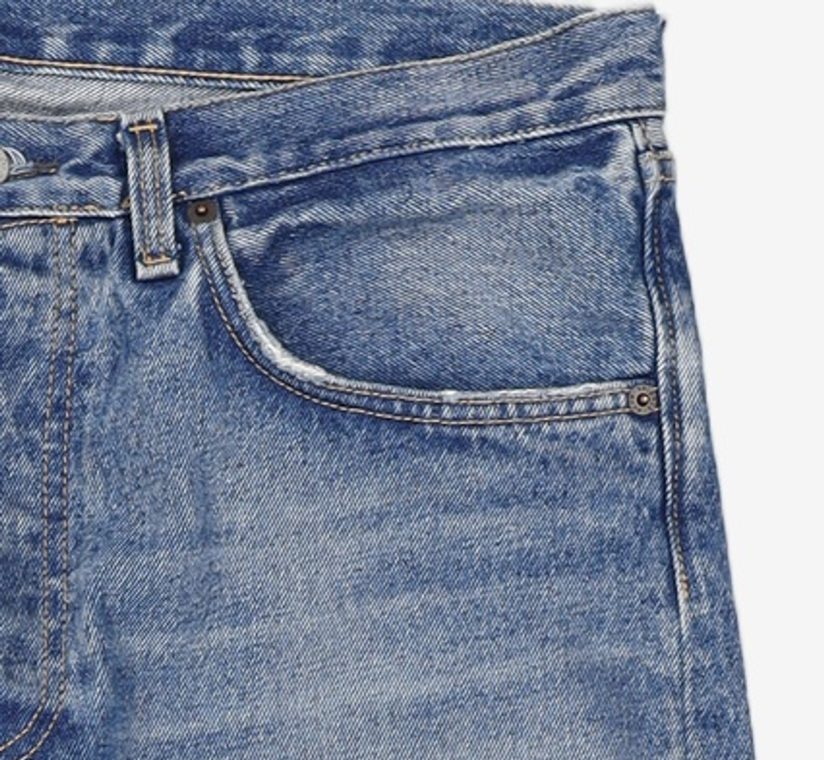 아크네 스튜디오(ACNE STUDIOS) 남성 루즈핏 데님 팬츠 - 미드 블루 / B00149863 L