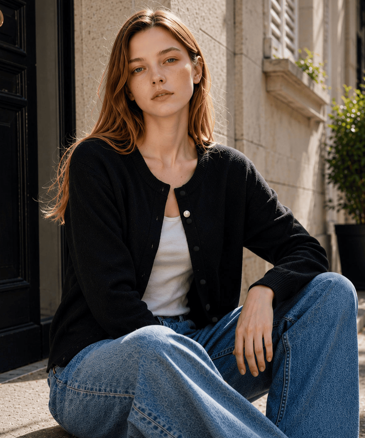 슬로우롤리(SLOWLOLLI) Henley button cardigan_4 Colors