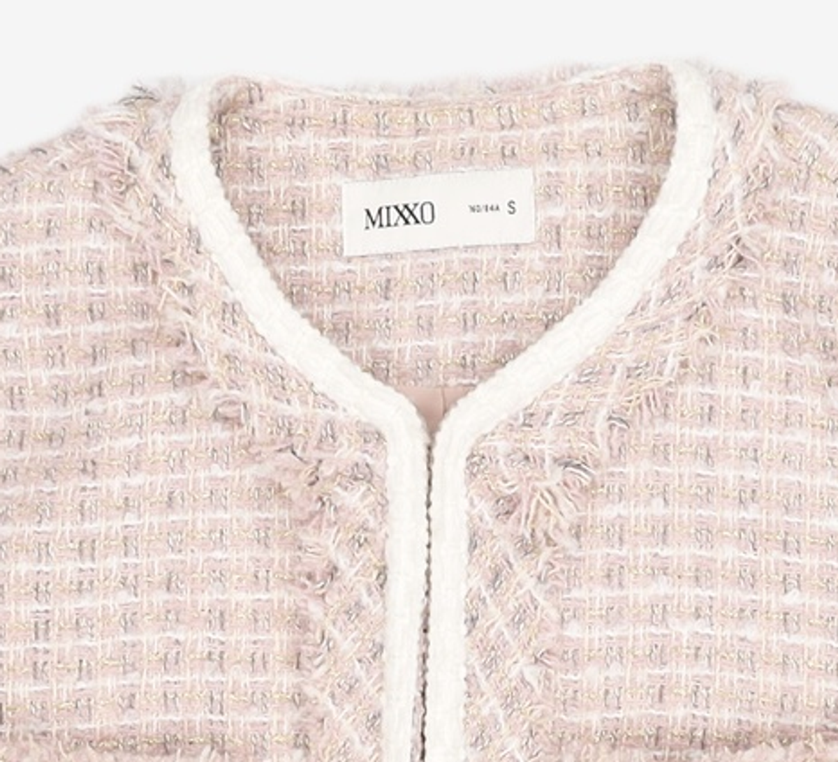 미쏘(MIXXO) 라운드넥 트위드 자켓 MIWJKCT33B S
