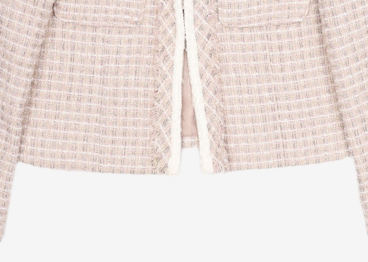 미쏘(MIXXO) 라운드넥 트위드 자켓 MIWJKCT33B S