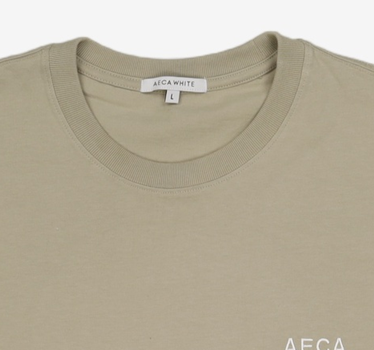 에이카화이트(AECA) 반소매 티셔츠 L