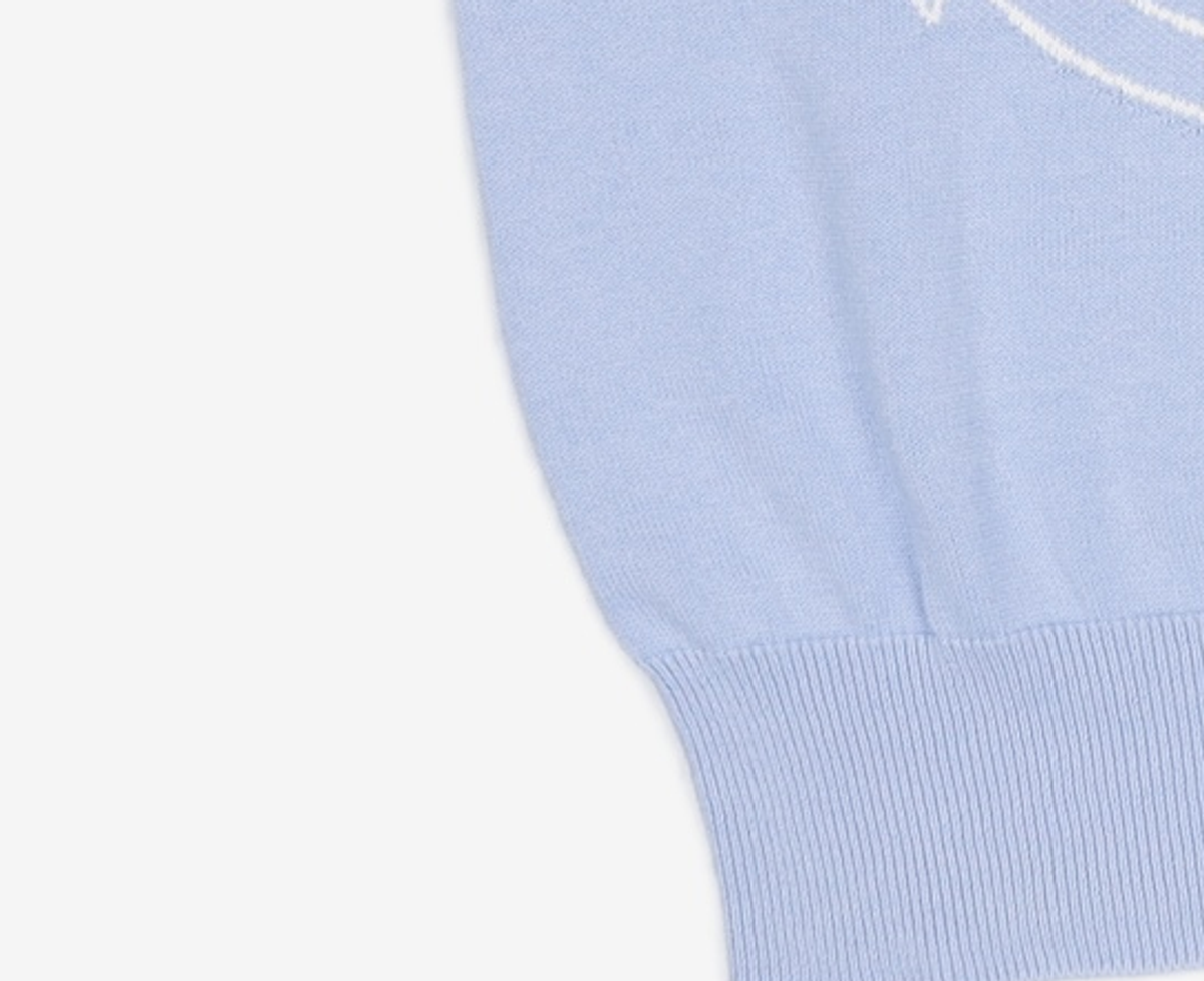 시테드시테(CITE DE CITE) Pink Half Sleeve knit_BLUE FREE