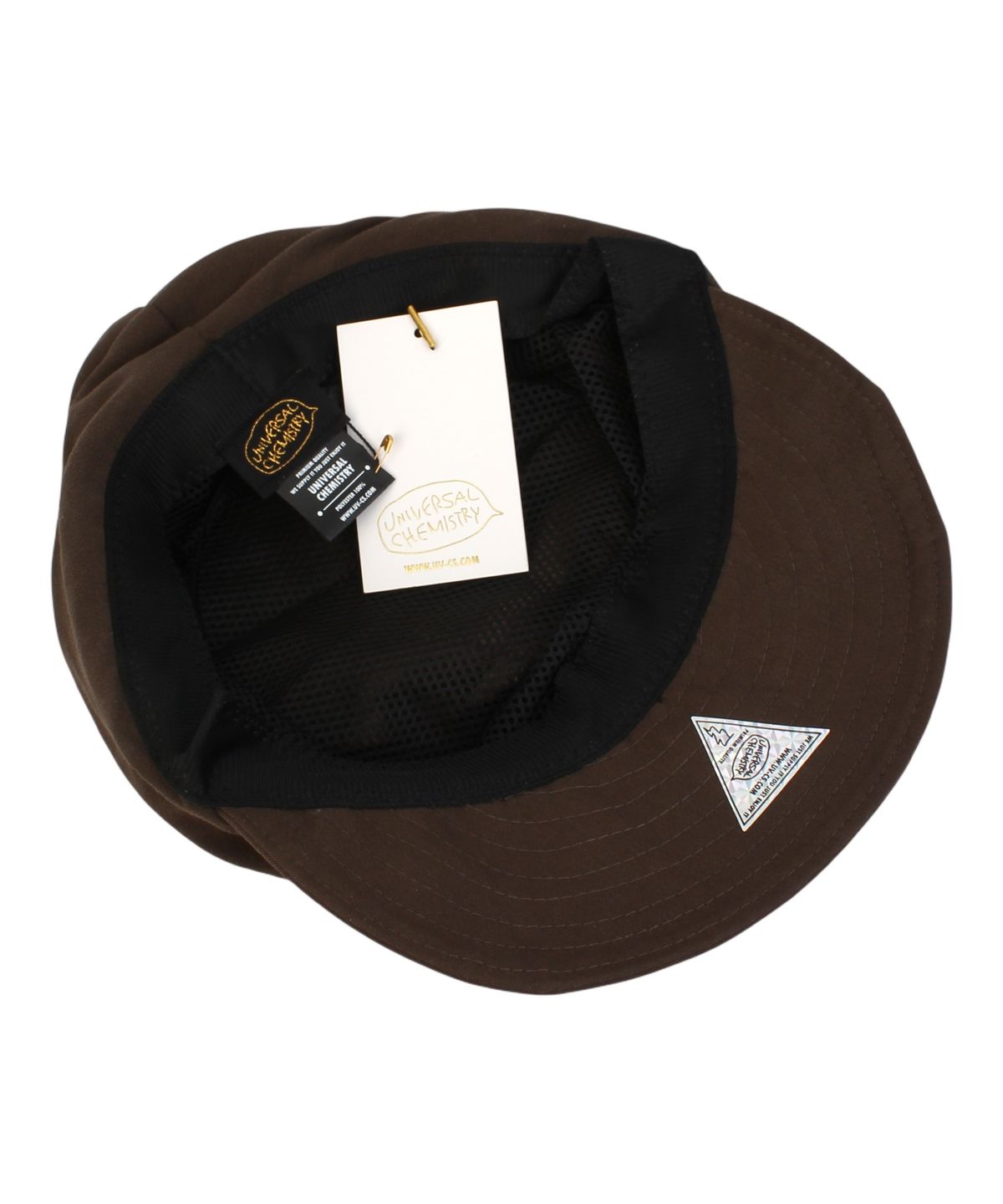 유니버셜 케미스트리(UNIVERSAL CHEMISTRY) Wire Soft Wrinkle Brown Marine Cap 주름모자