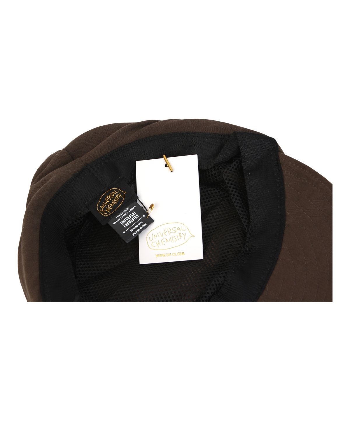 유니버셜 케미스트리(UNIVERSAL CHEMISTRY) Wire Soft Wrinkle Brown Marine Cap 주름모자