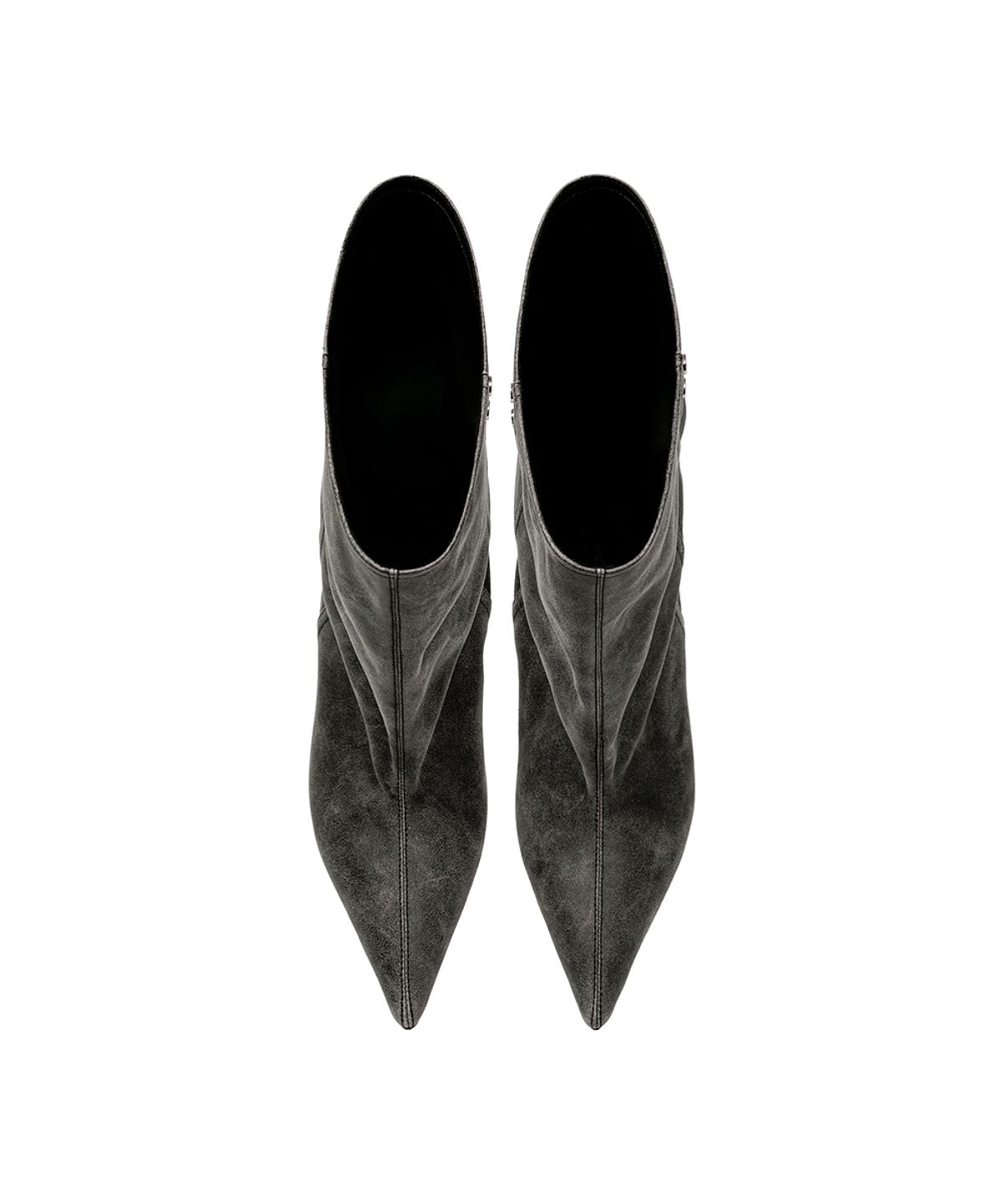 트리밍버드(TREEMINGBIRD) Back-Zip Mid Boots [ Gray ]