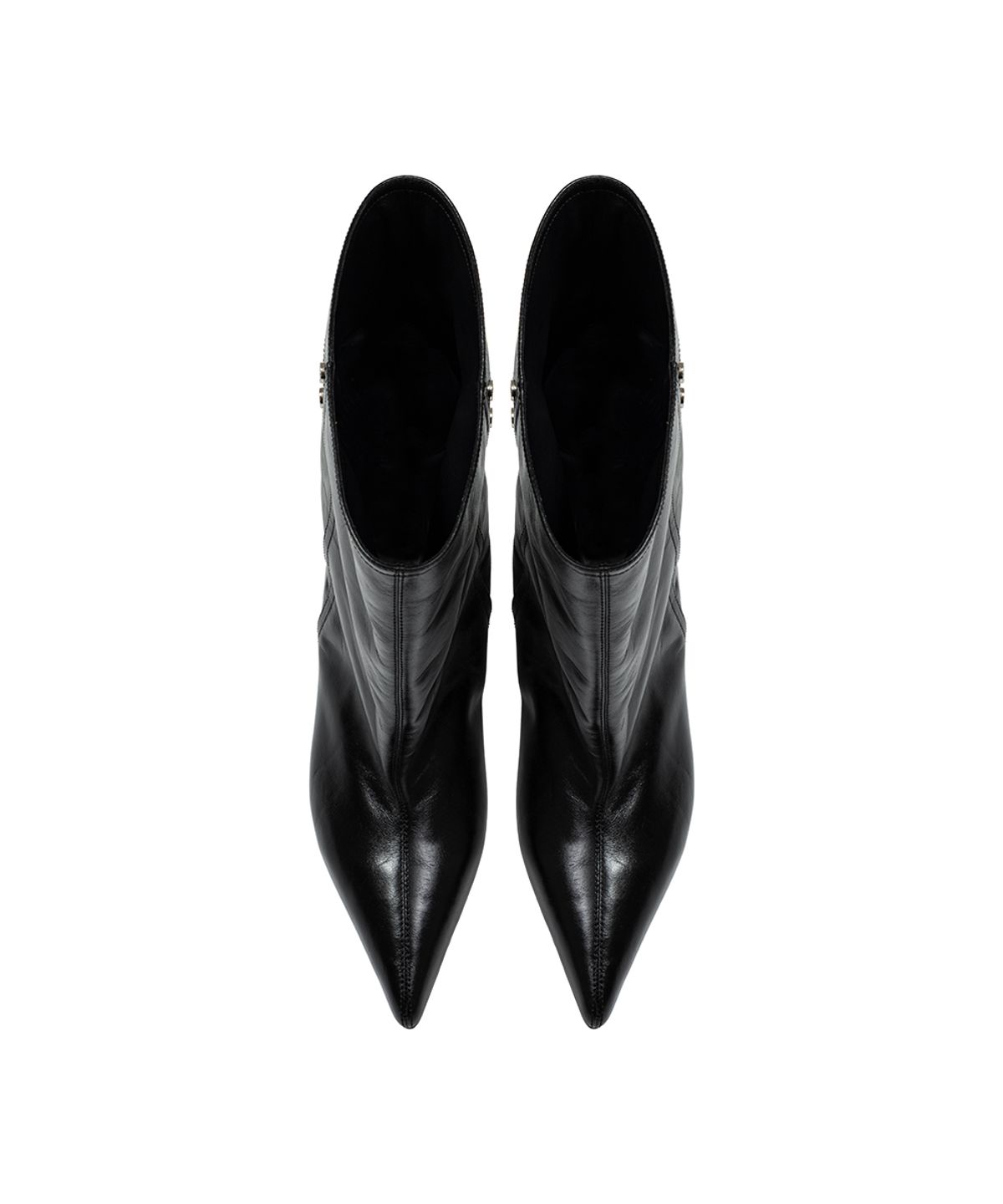 트리밍버드(TREEMINGBIRD) Back-Zip Mid Boots [ Black ]