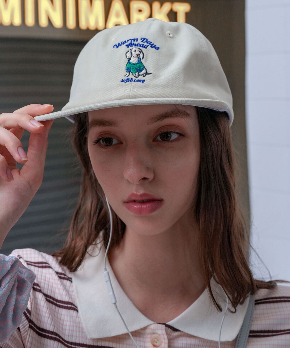 피그먼트(PIGMENT) 코지퍼피볼캡 (KHT260150)