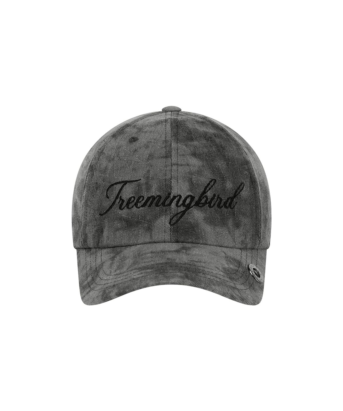 트리밍버드(TREEMINGBIRD) Washed Smoke Eyelet Cap [ Charcoal ]