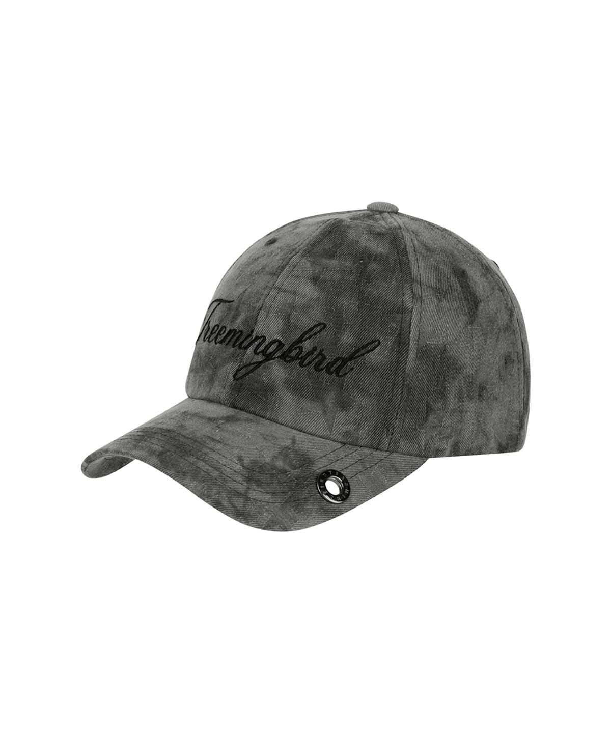 트리밍버드(TREEMINGBIRD) Washed Smoke Eyelet Cap [ Charcoal ]