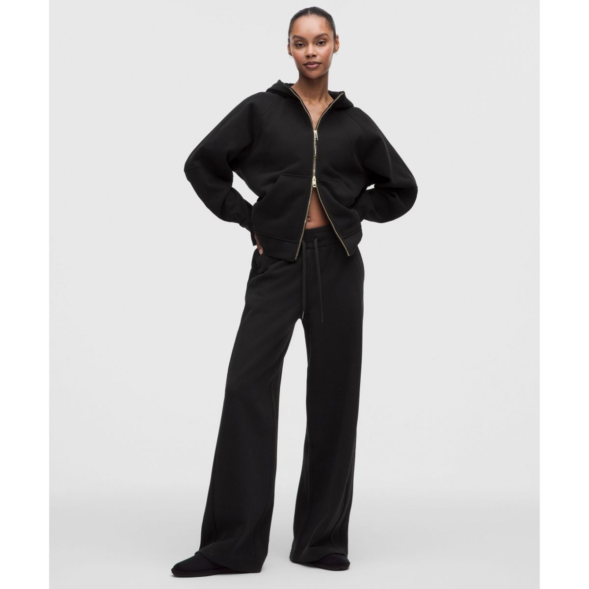 룰루레몬(LULULEMON) 스쿠바 에볼브 풀집 후디  BLK GOLD