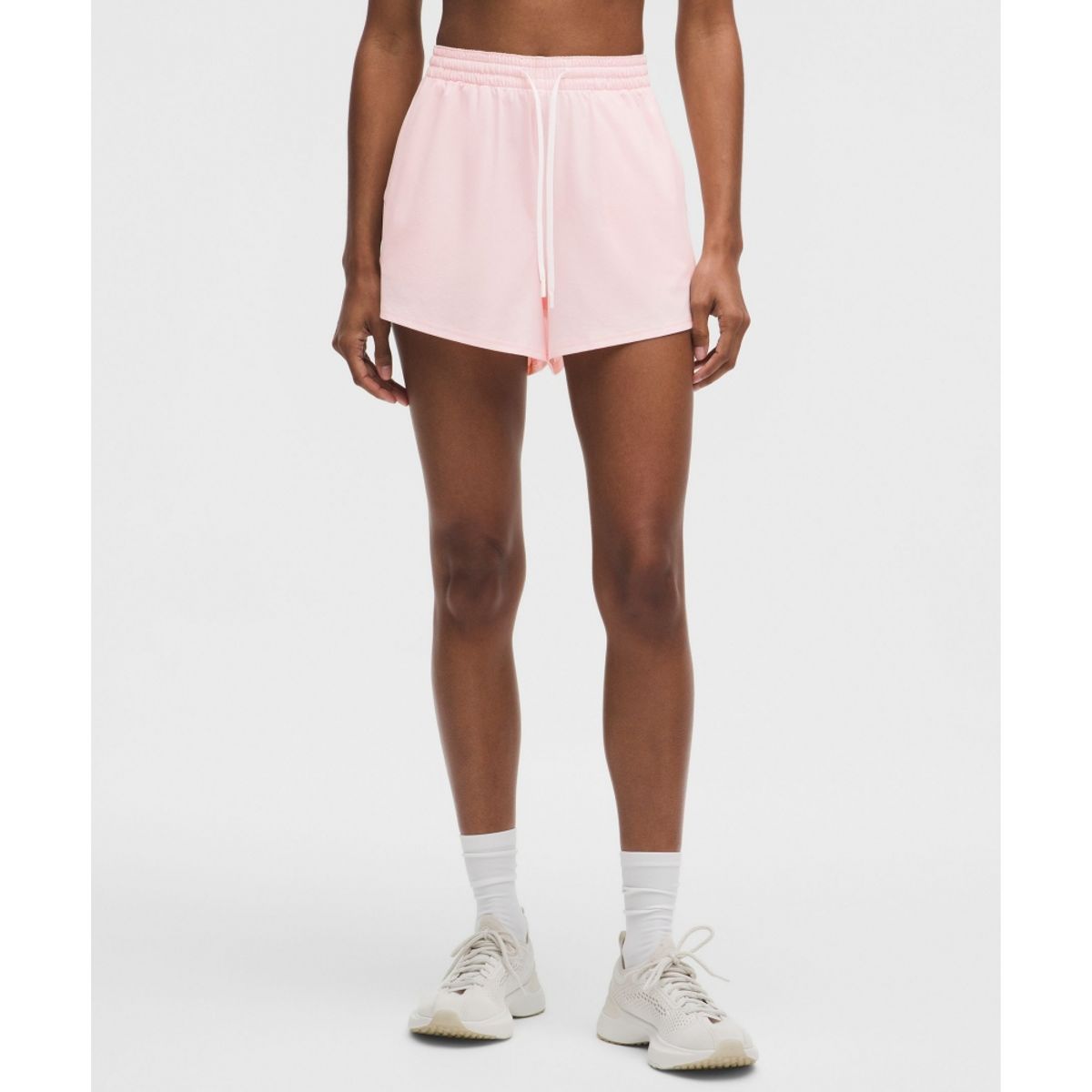 룰루레몬(LULULEMON) 코트 라이벌 하이라이즈 쇼츠 3inch  PIAR WHT