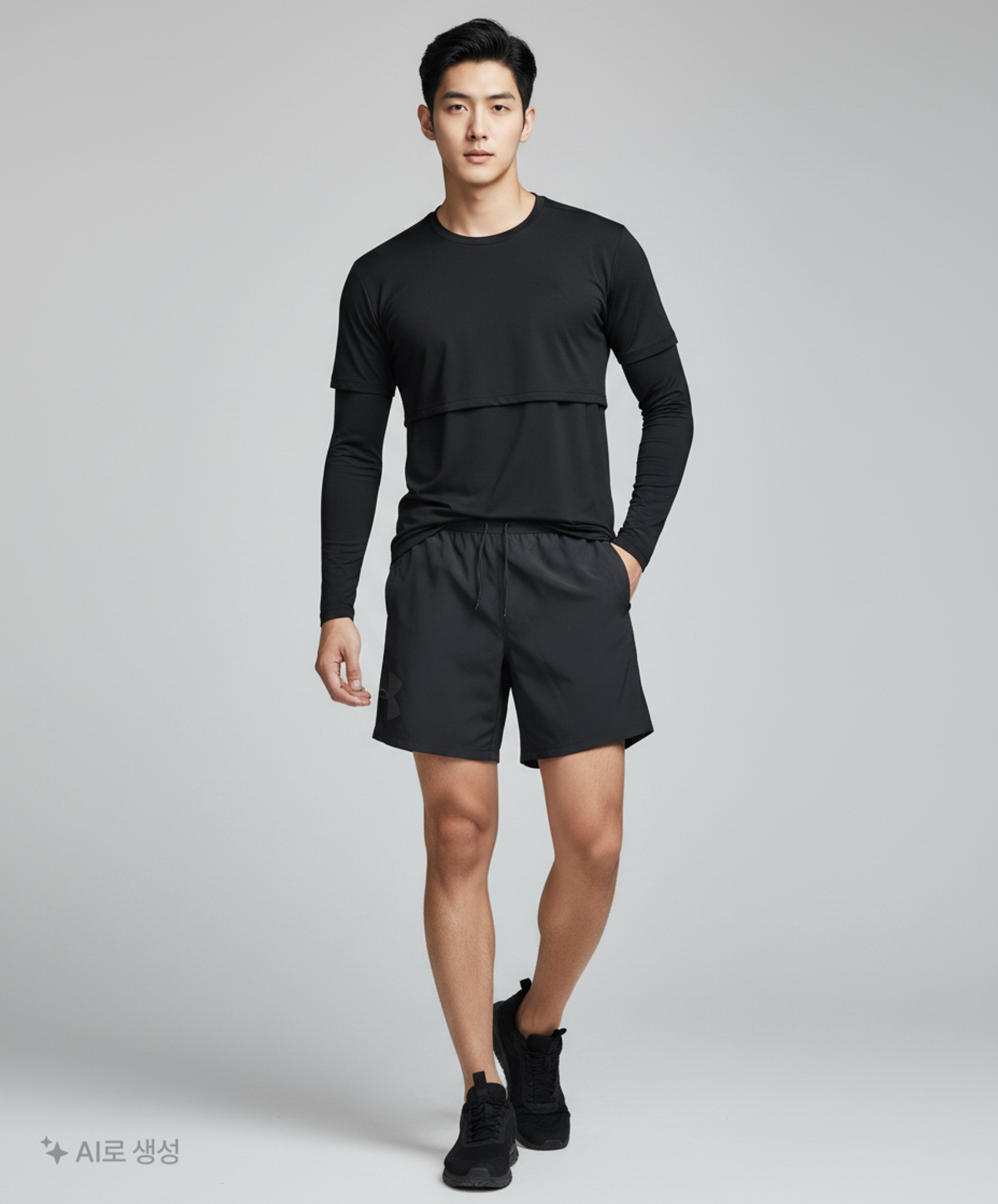 언더아머(UNDERARMOUR) 퀄리파이어 스피드포켓 브랜디드7인치 쇼츠 (블랙) XL