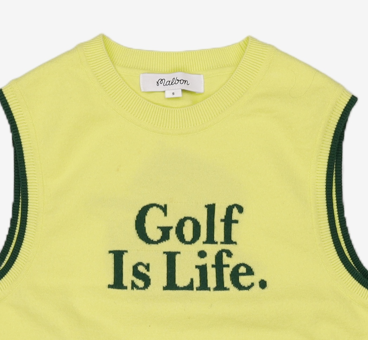 말본 골프(MALBON GOLF) Bucket 니트 베스트 LIME (WOMAN) S