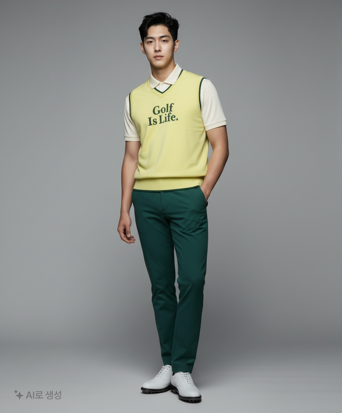 말본 골프(MALBON GOLF) Bucket 니트 베스트 LIME (WOMAN) S
