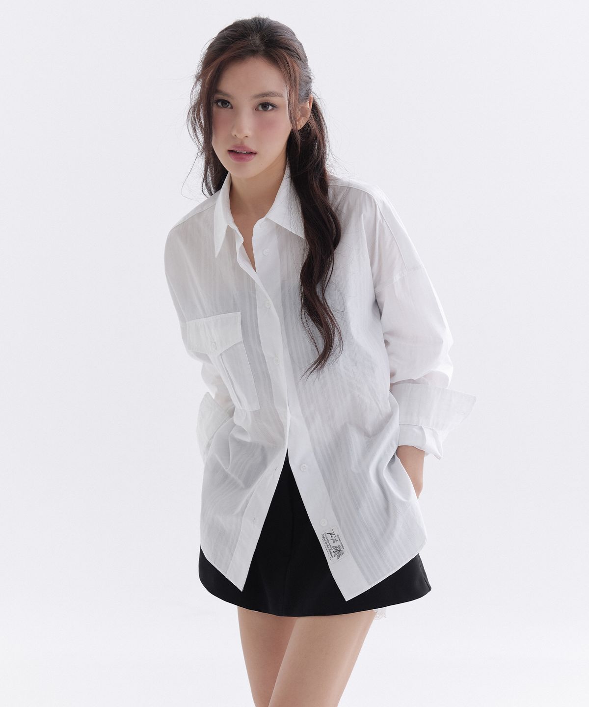 더티스(THETIS) AIR STRIPE POCKET SHIRT_TT6S106IV
