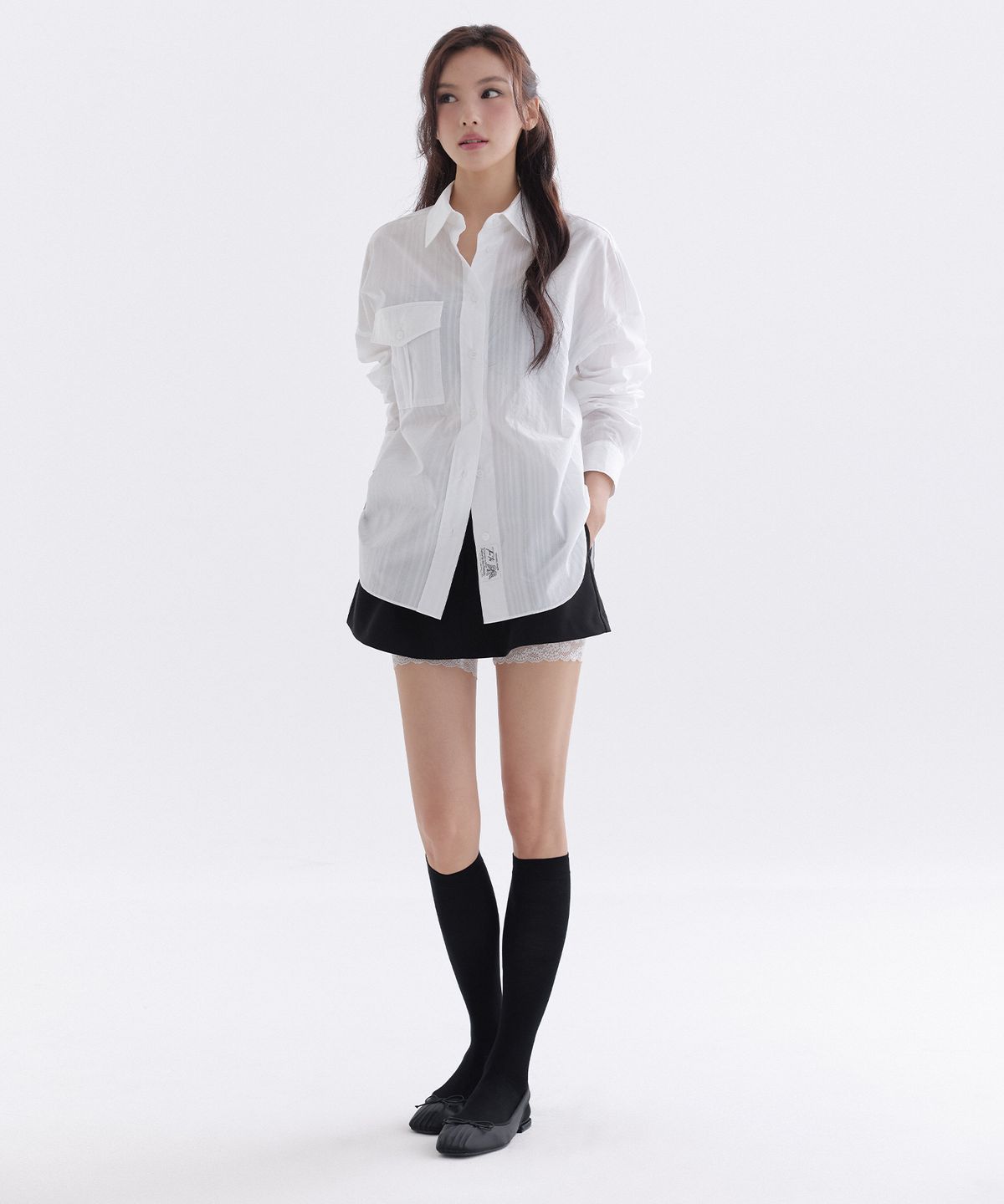 더티스(THETIS) AIR STRIPE POCKET SHIRT_TT6S106IV