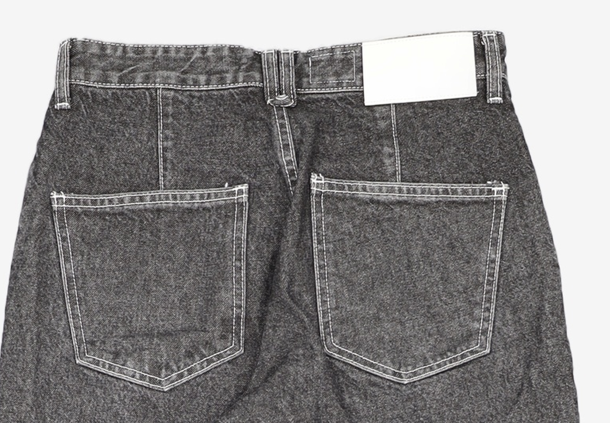 데케트(DECET) [AMC 데님]Dawn 1Pleats Jeans DCPT023RawBlack 28