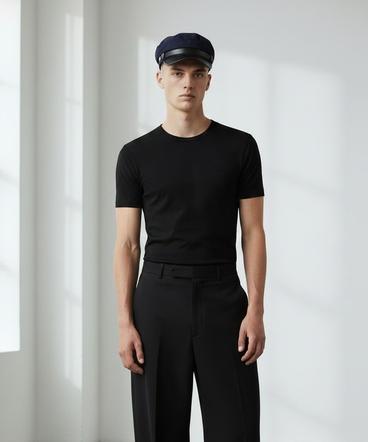 유니버셜 케미스트리(UNIVERSAL CHEMISTRY) Punk Navy LT Line Marine Cap 마린캡