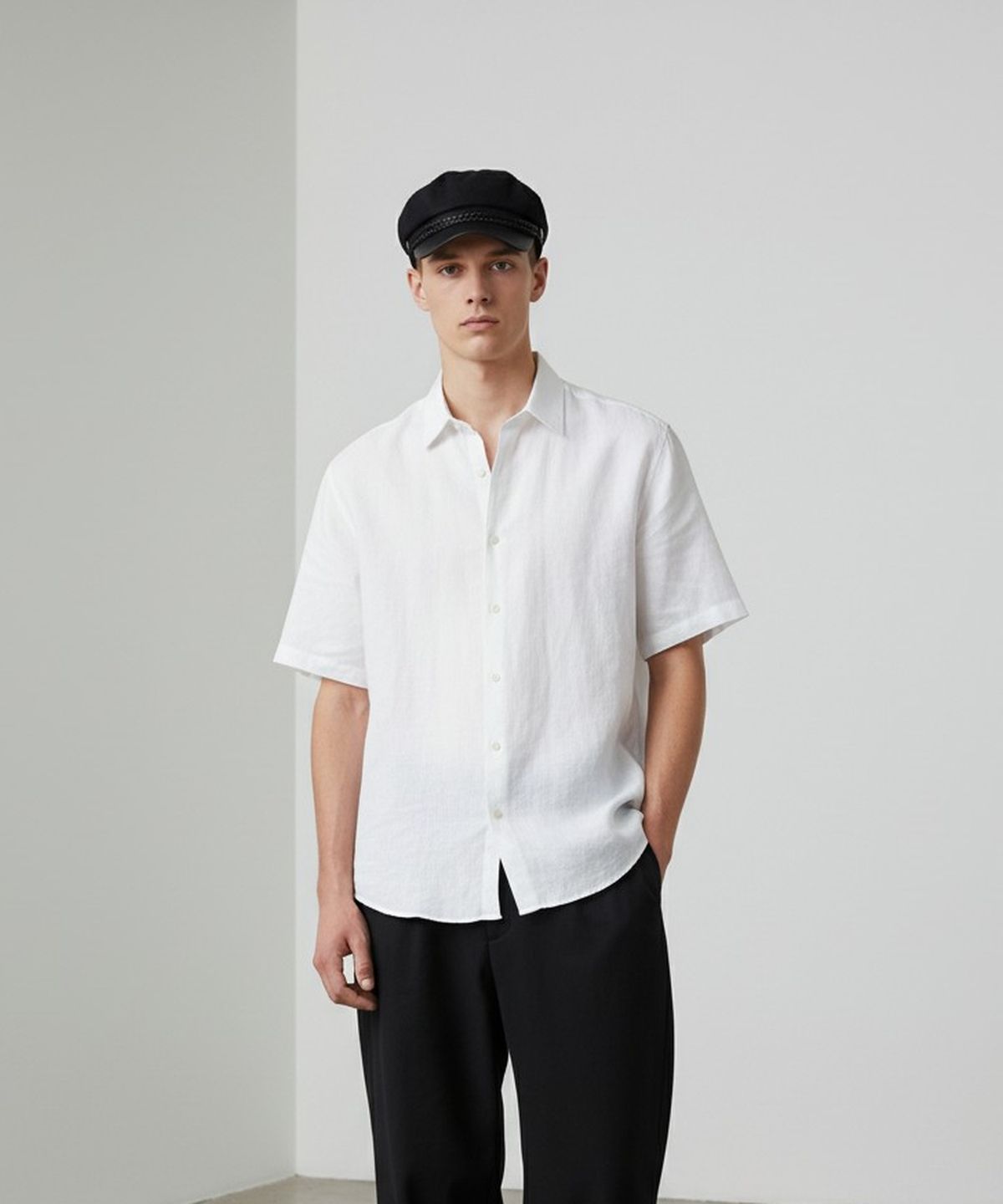 유니버셜 케미스트리(UNIVERSAL CHEMISTRY) Punk Rope Black Marine Cap 마린캡