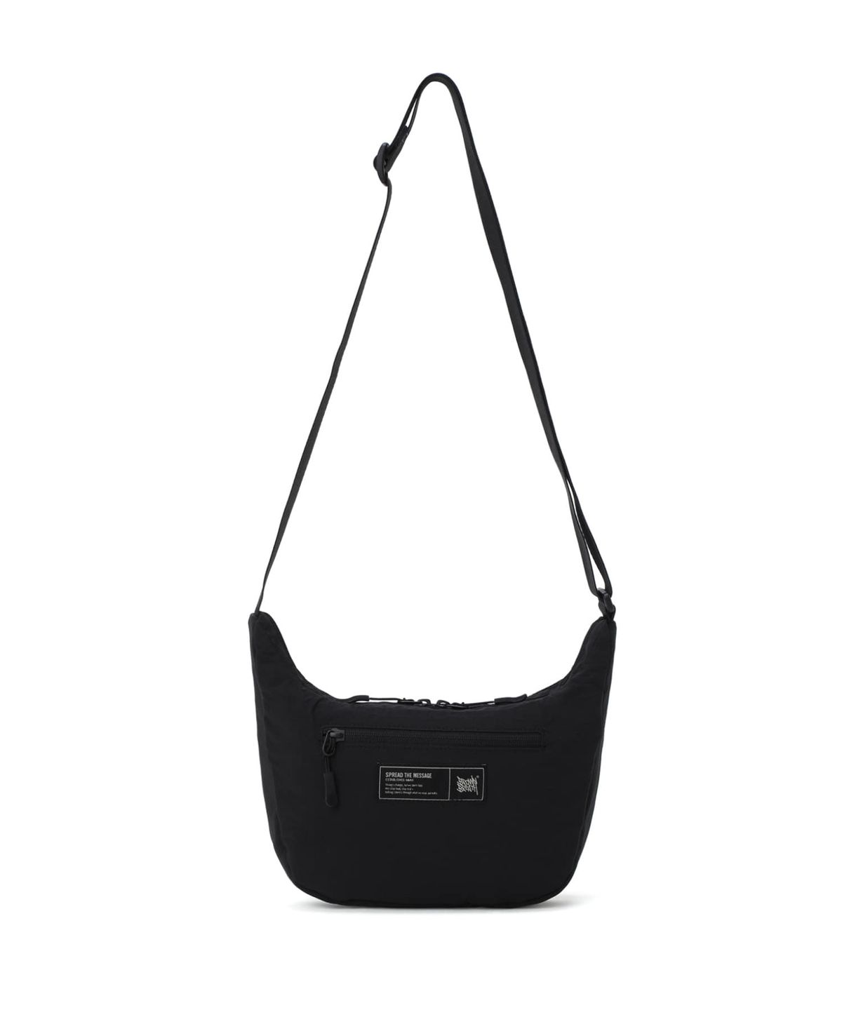 브라운브레스 키즈(BROWNBREATH KIDS) KIDS TAG HOBO CROSS BAG - BLACK