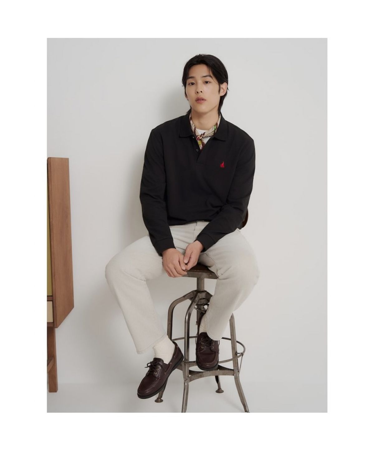 빈폴 멘(BEANPOLE MEN) [소프트터치] 프리미엄 코튼 피케 칼라넥 티셔츠  블랙