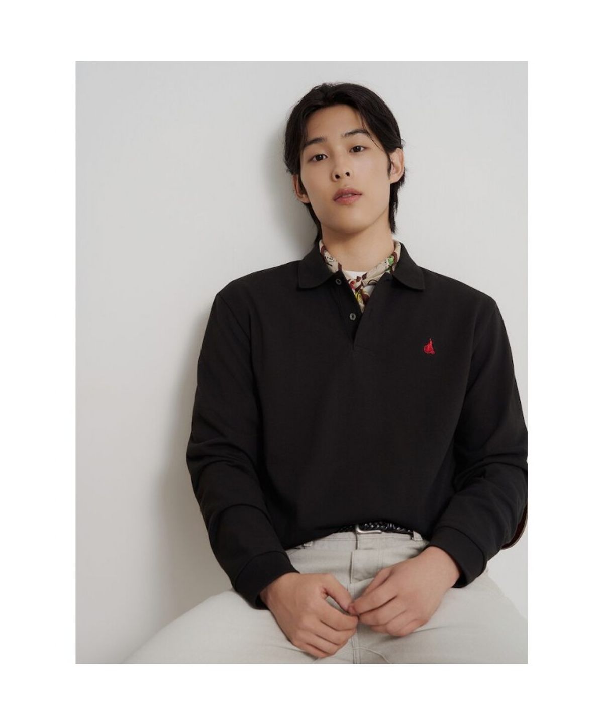 빈폴 멘(BEANPOLE MEN) [소프트터치] 프리미엄 코튼 피케 칼라넥 티셔츠  블랙