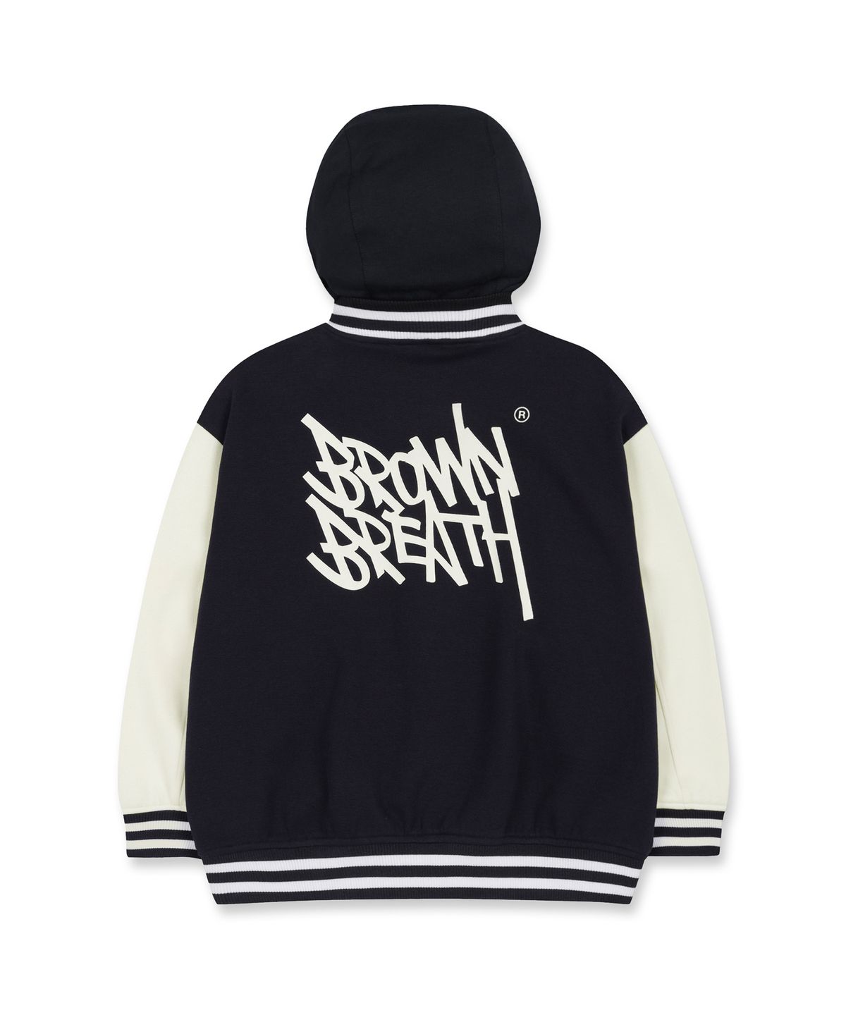브라운브레스 키즈(BROWNBREATH KIDS) KIDS VARSITY HOOD JUMPER - NAVY