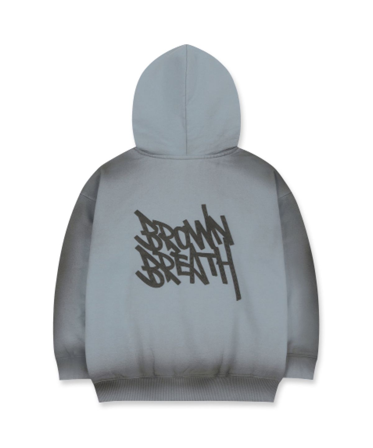 브라운브레스 키즈(BROWNBREATH KIDS) KIDS SPRAYED TAG HOOD ZIP UP  - SKY BLUE
