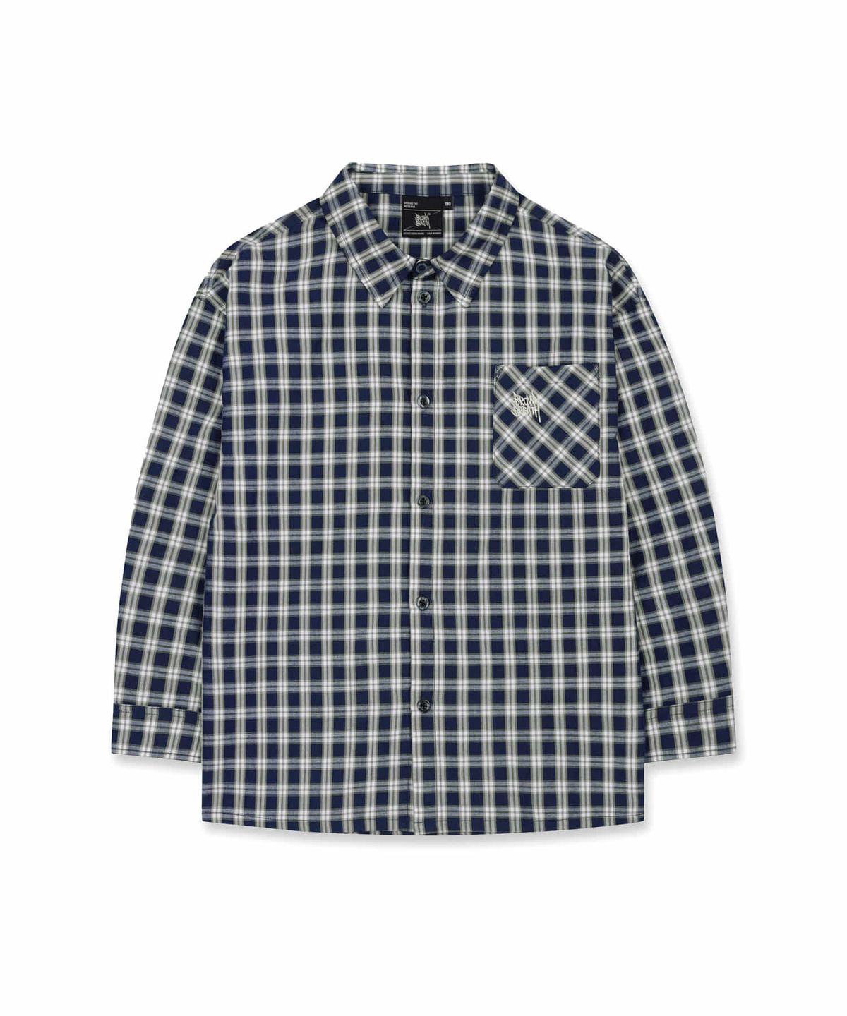 브라운브레스 키즈(BROWNBREATH KIDS) KIDS TAG CHECK SHIRT - NAVY