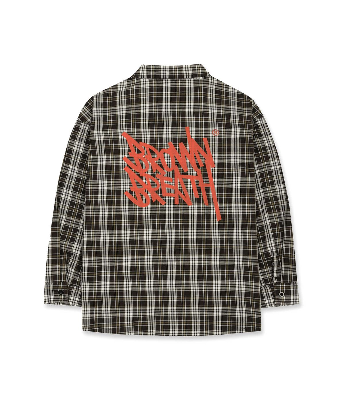브라운브레스 키즈(BROWNBREATH KIDS) KIDS TAG CHECK SHIRT - BROWN