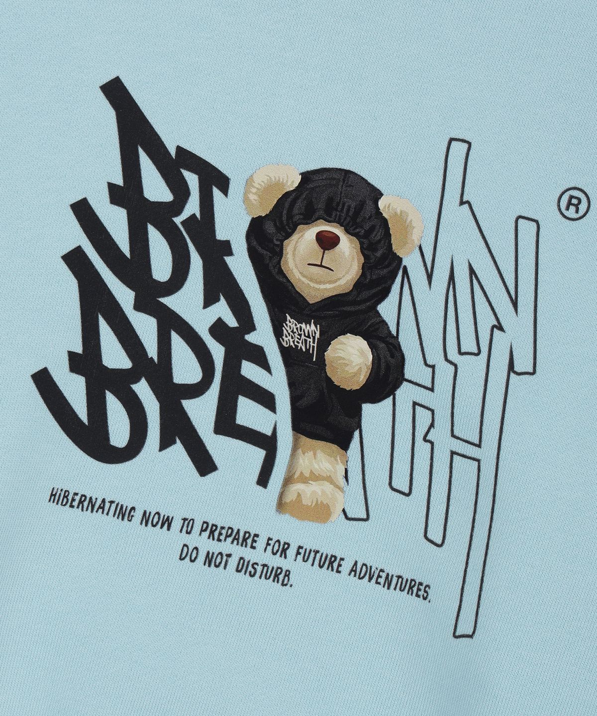 브라운브레스 키즈(BROWNBREATH KIDS) KIDS BEAR TAG CREWNECK - SKY BLUE