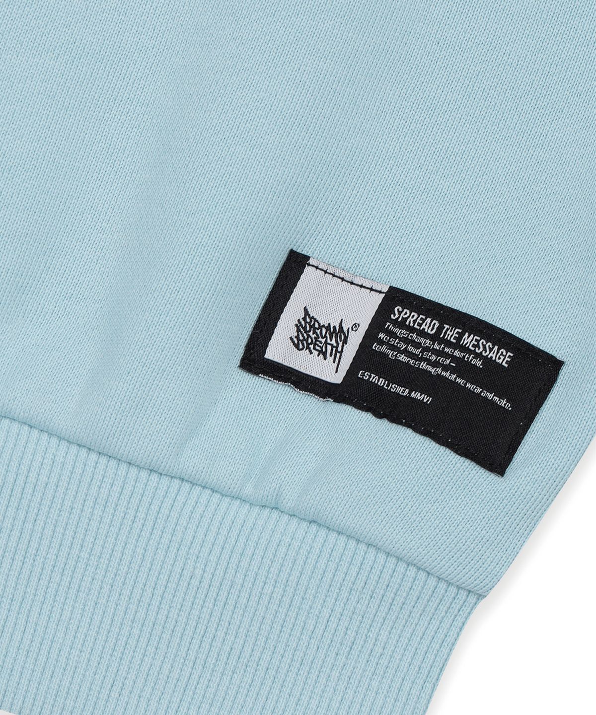브라운브레스 키즈(BROWNBREATH KIDS) KIDS BEAR TAG CREWNECK - SKY BLUE