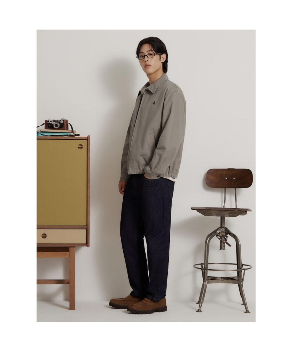 빈폴 멘(BEANPOLE MEN) 헤리티지클럽 코튼 드리즐러  카키